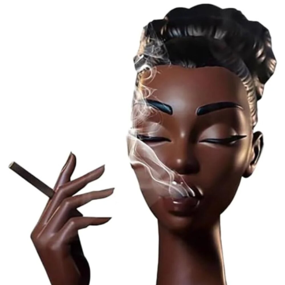 Smoking Woman Incense Burner